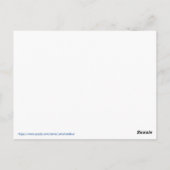 Veteranen voor Biden Harris Custom Text Blue Briefkaart (Achterkant)