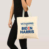 Veteranen voor Biden Harris Custom Text Tote Bag (Voorkant (product))