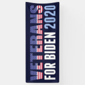 Veteranen voor Biden Spandoek (Verticaal)