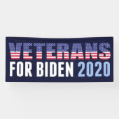 Veteranen voor Biden Spandoek (Horizontaal)