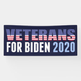 Veteranen voor Biden Spandoek
