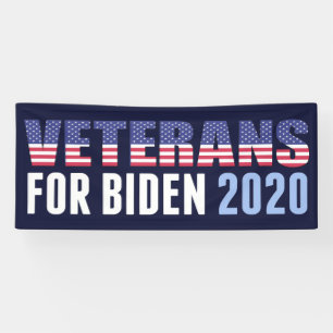 Veteranen voor Biden Spandoek