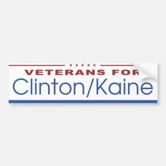 Veteranen voor Clinton / Kaine 2016 Bumpersticker