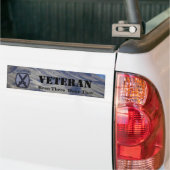 Veteranen voor de bergdivisie bumper sticker (Op Truck)