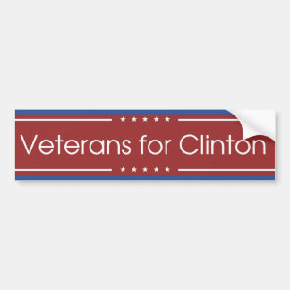 Veteranen voor de Bumpersticker Clinton 2016