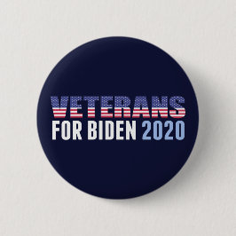 Veteranen voor de politiek van Biden Ronde Button 5,7 Cm