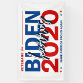 Veteranen voor de verkiezingscampagne van Biden Ha Spandoek (Verticaal)