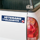 Veteranen voor DeSantis 2024 Bumpersticker (Op Truck)