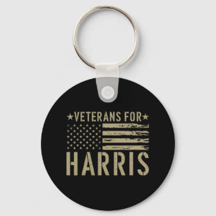 Veteranen voor Harris 2024 Militaire dierenartsen Sleutelhanger