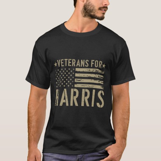 Veteranen voor Harris 2024 Militaire dierenartsen  T-shirt (Voorkant)