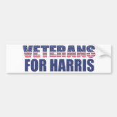 Veteranen voor Harris 2024 verkiezing Bumpersticker (Voorkant)