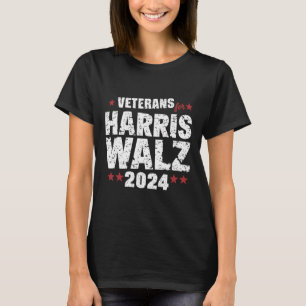 Veteranen voor Harris Waltz 2024 T-shirt