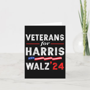 Veteranen voor Harris Waltz 2024 Verkiezingsstem B Kaart