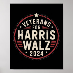 Veteranen voor Harris Waltz Wheimer 2024 American  Poster
