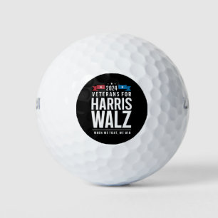 Veteranen voor Harris Walz 2024 Presidential Golfballen