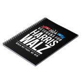 Veteranen voor Harris Walz 2024 Presidential Notitieboek (Linkerzijde)
