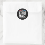 Veteranen voor Harris Walz 2024 Presidential Ronde Sticker (Tas)