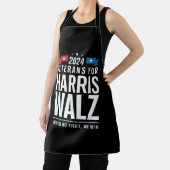 Veteranen voor Harris Walz 2024 Presidential Schort (Insitu)