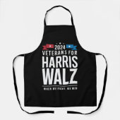 Veteranen voor Harris Walz 2024 Presidential Schort (Voorkant)