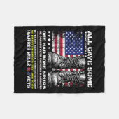 Veteranen voor Harris Wheimer 2024 Militaire diere Fleece Deken (Voorkant (Horizontaal))