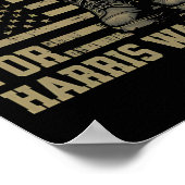 Veteranen voor Harris Wheimer Waltz 2024 President Poster (Hoek)