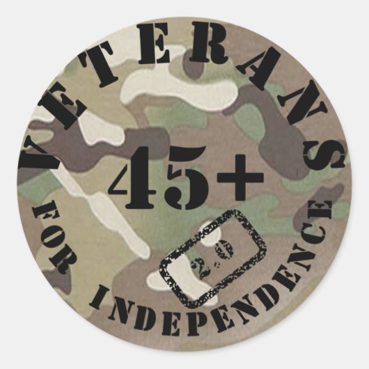 Veteranen voor Independence 2.0 Stickers (Voorkant)
