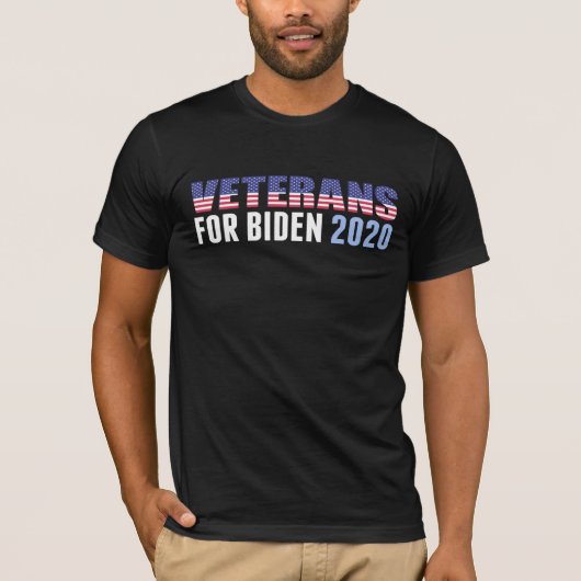 Veteranen voor Joe Biden 2020 T-shirt (Voorkant)