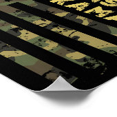 Veteranen voor Kamala Camouflage Amerikaanse vlag Poster (Hoek)