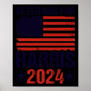  veteranen voor Kamala Harris President gekozen Poster