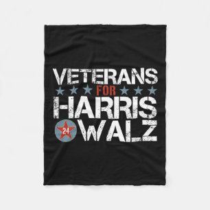 Veteranen voor Kamala Harris Tim Wheimer 2024 Vets Fleece Deken