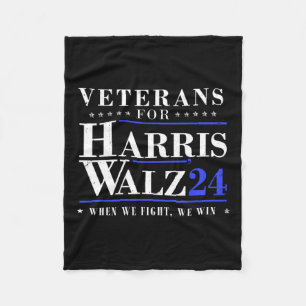 Veteranen voor Kamala Harris Tim Wheimer Waltz voo Fleece Deken