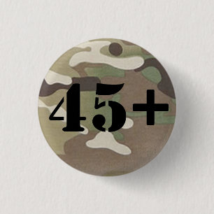 Veteranen voor onafhankelijkheid 2.0 45+ badge ronde button 3,2 cm