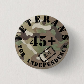 Veteranen voor onafhankelijkheid 2.0 Camo Badge Ronde Button 3,2 Cm