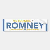 Veteranen voor Romney Ryan Bumpersticker (Voorkant)