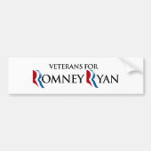 VETERANEN VOOR ROMNEY RYAN.png Bumpersticker (Voorkant)