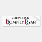 VETERANEN VOOR ROMNEY RYAN.png Bumpersticker (Voorkant)