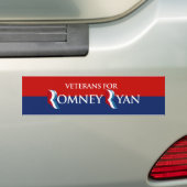 VETERANEN VOOR ROMNEY RYAN -.png Bumpersticker (Op auto)