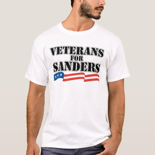 Veteranen voor Sanders T-shirt (Voorkant)