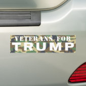 Veteranen voor Trump 2016 Bumpersticker (Op auto)