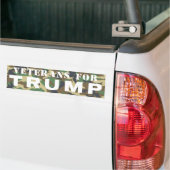 Veteranen voor Trump 2016 Bumpersticker (Op Truck)