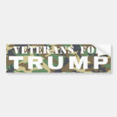 Veteranen voor Trump 2016 Bumpersticker (Voorkant)