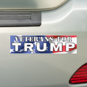 Veteranen voor Trump 2016-Bumpersticker Bumpersticker (Op auto)