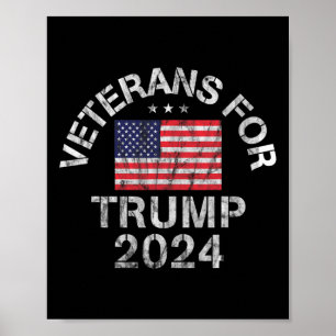 Veteranen voor Trump 2024 Poster