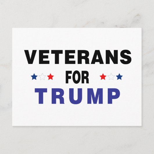 Veteranen voor Trump Briefkaart (Voorkant)