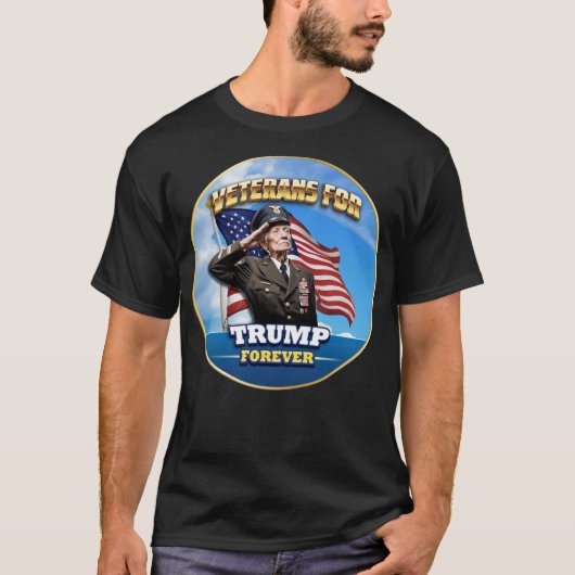 VETERANEN voor TRUMP Forever T-shirt (Voorkant)
