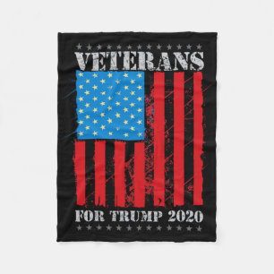 Veteranen Voor Trump Militaire Republikeinse Anhan Fleece Deken