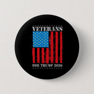 Veteranen Voor Trump Militaire Republikeinse Anhan Ronde Button 5,7 Cm