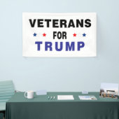 Veteranen voor Trump Spandoek (Beurs)