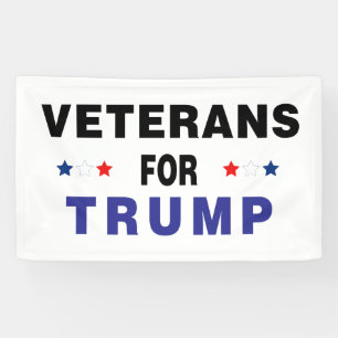 Veteranen voor Trump Spandoek