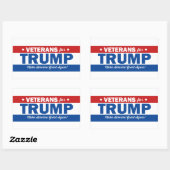 Veteranen voor Trump Stickers - Set van 4 (Vel)